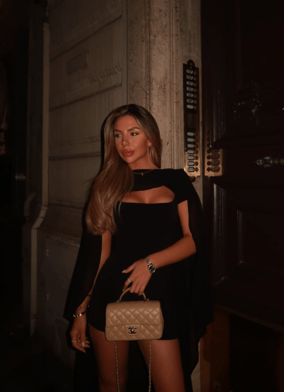 VELORA CAPE MINI DRESS