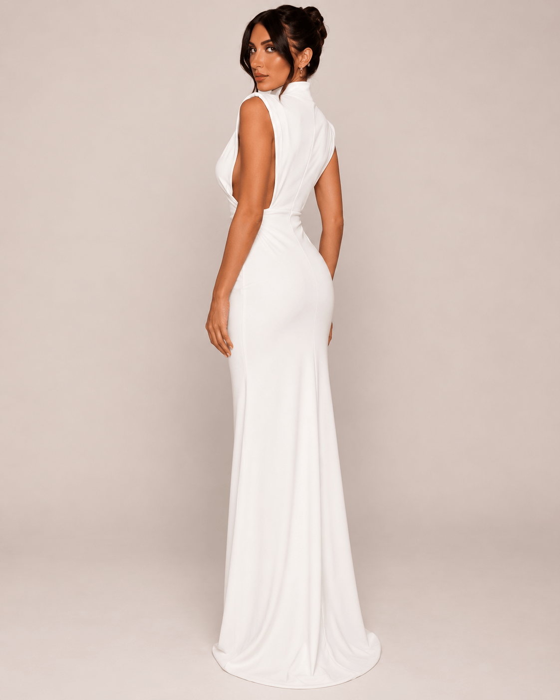 ÉLAN SIDE-CUT MAXI DRESS