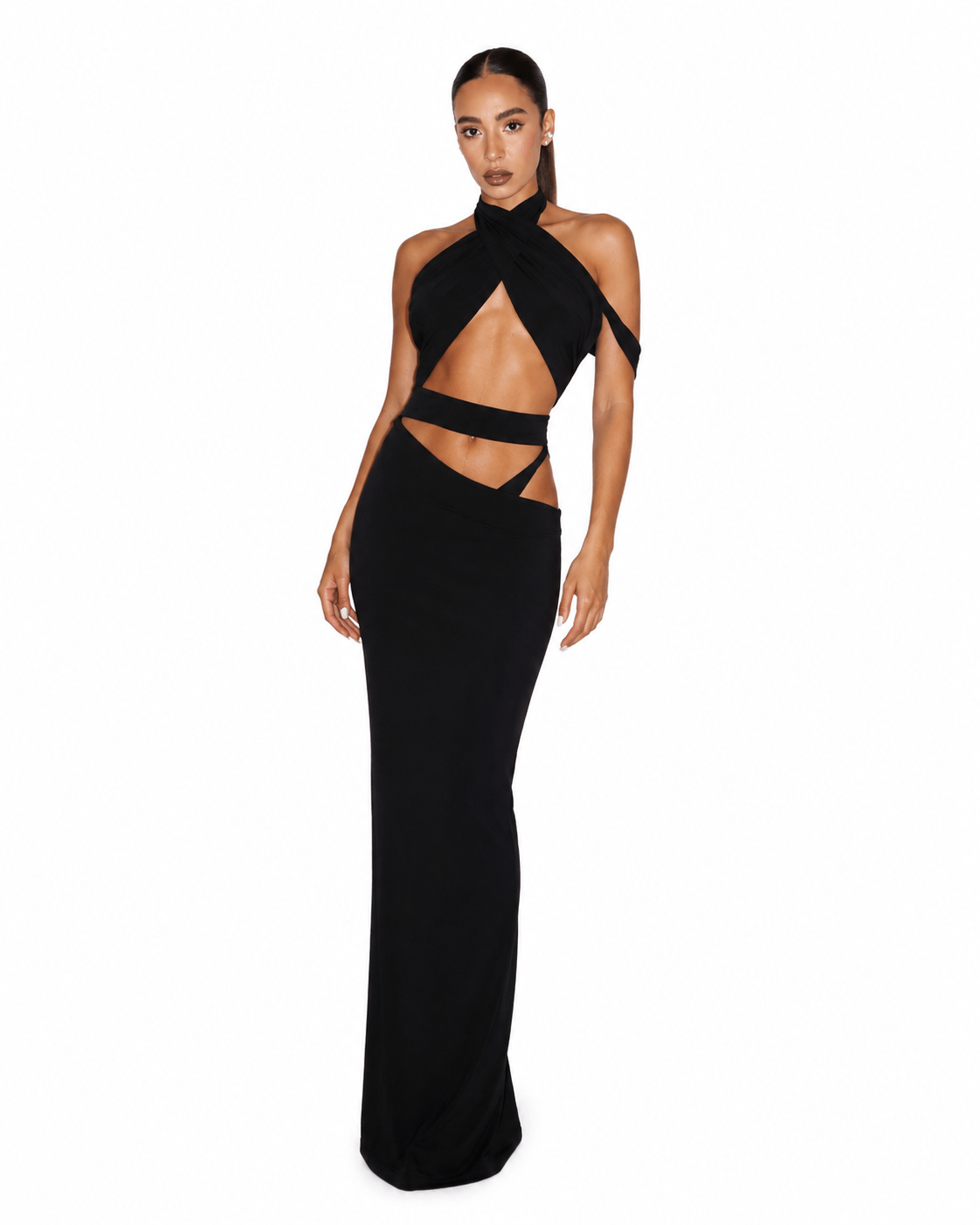 NOI CROSS MAXI DRESS